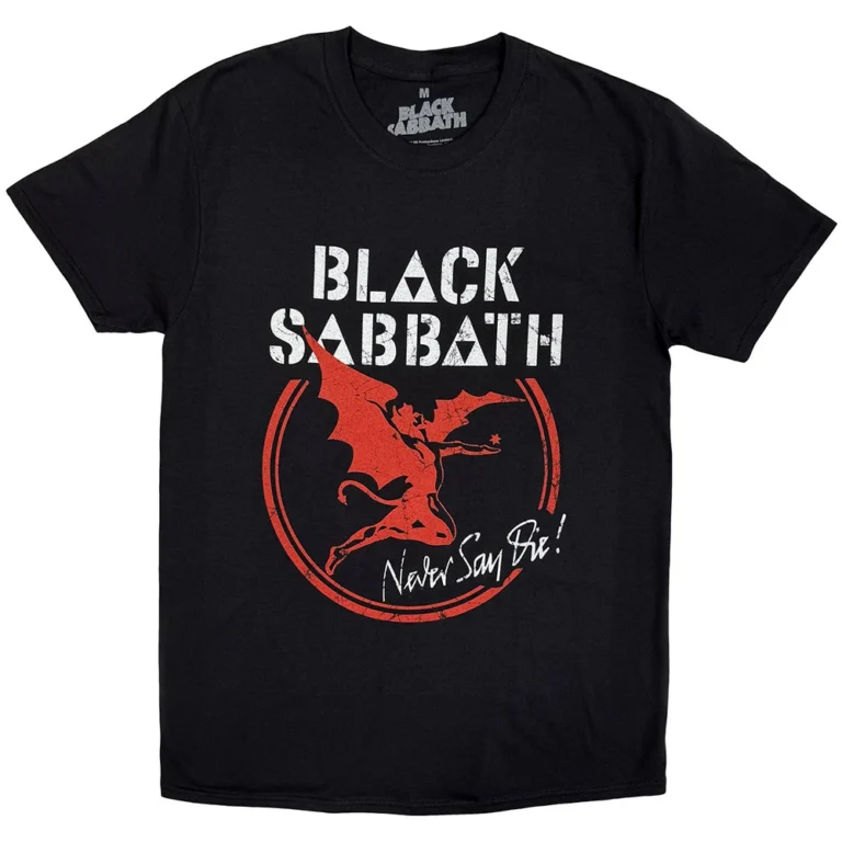 Black Sabbath Archangel Never Say Die Black T-Shirt