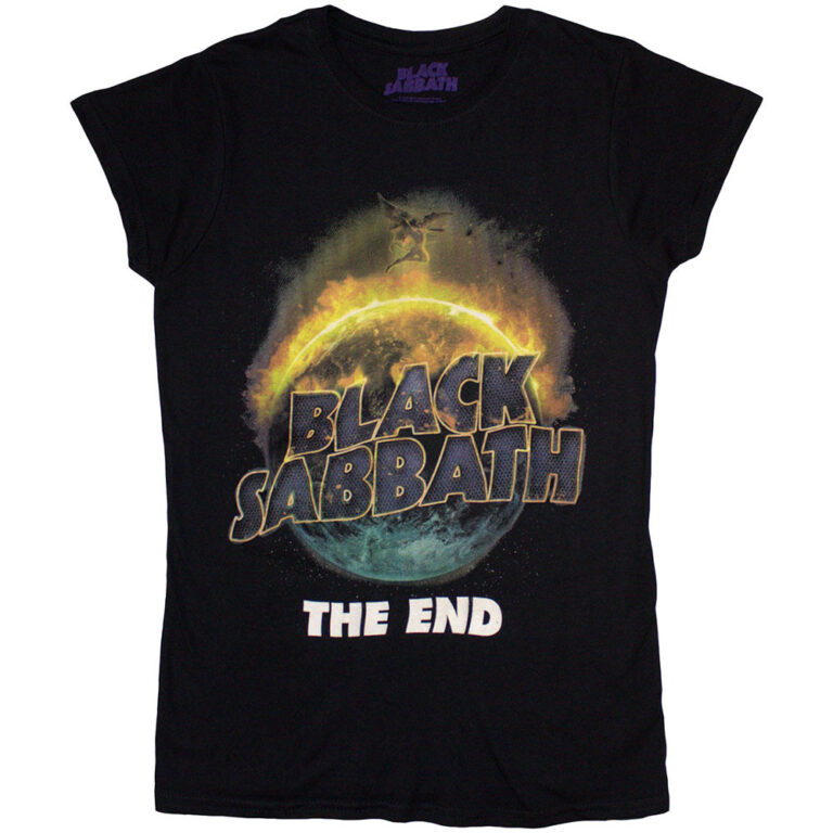 Black Sabbath The End Black Ladies T-Shirt