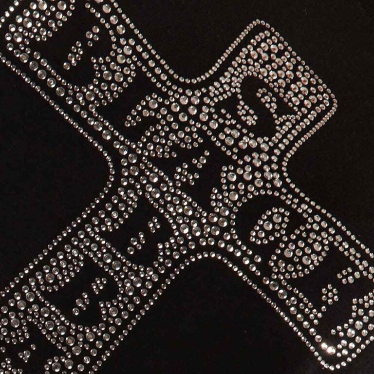 Black Sabbath Cross Black Embellished T-Shirt