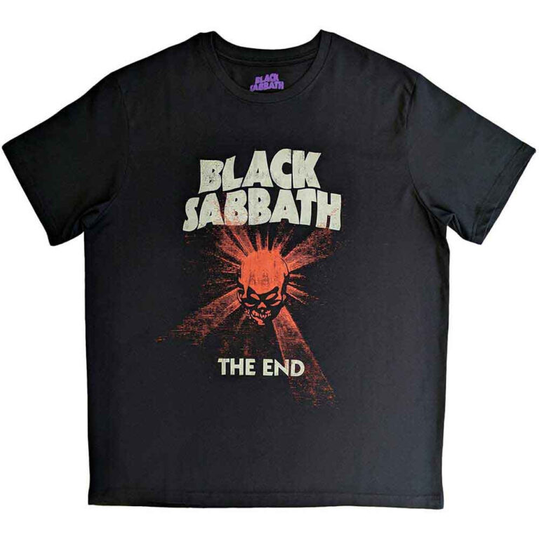 Black Sabbath The End Skull Shine Black T-Shirt