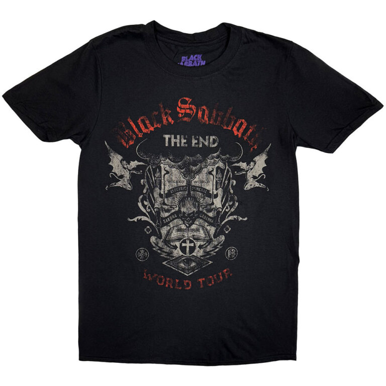 Black Sabbath The End Reading Skull Black T-Shirt