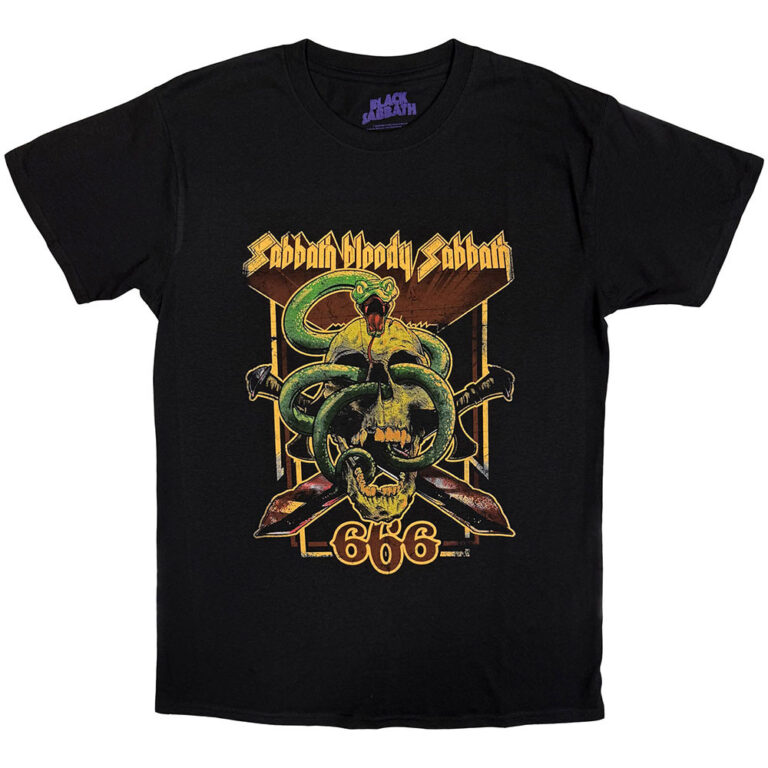 Black Sabbath Bloody Sabbath 666 Black T-Shirt