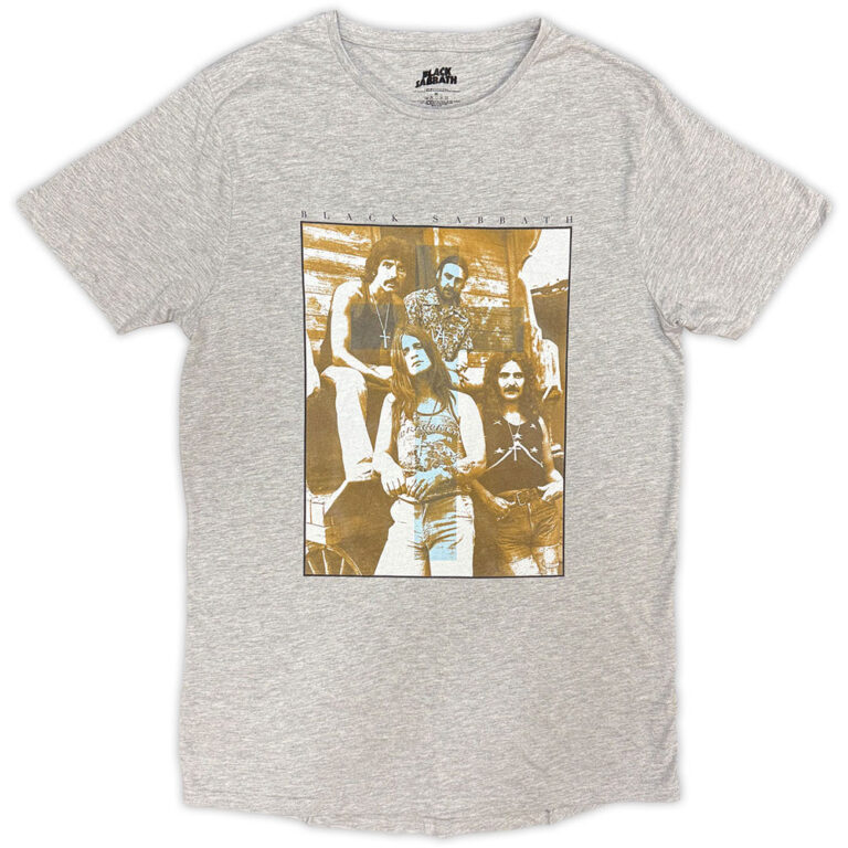 Black Sabbath Blue Cross Grey T-Shirt