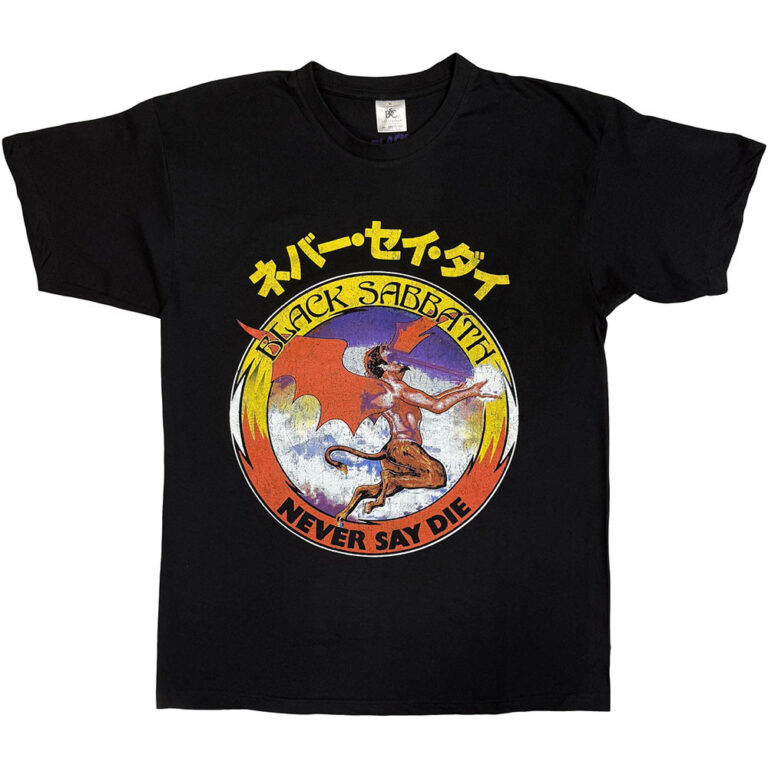Black Sabbath Reversed Logo Black T-Shirt
