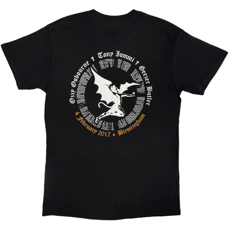Black Sabbath The End Demon Black Back Print T-Shirt