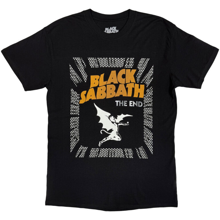 Black Sabbath The End Demon Black Back Print T-Shirt