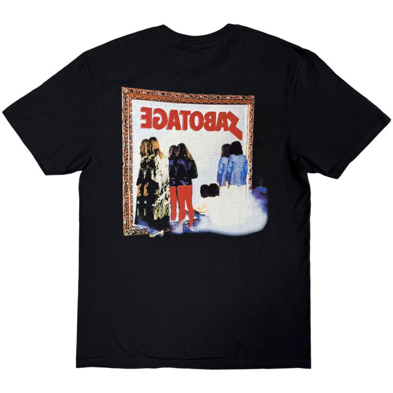 Black Sabbath Sabotage Black Back Print T-Shirt