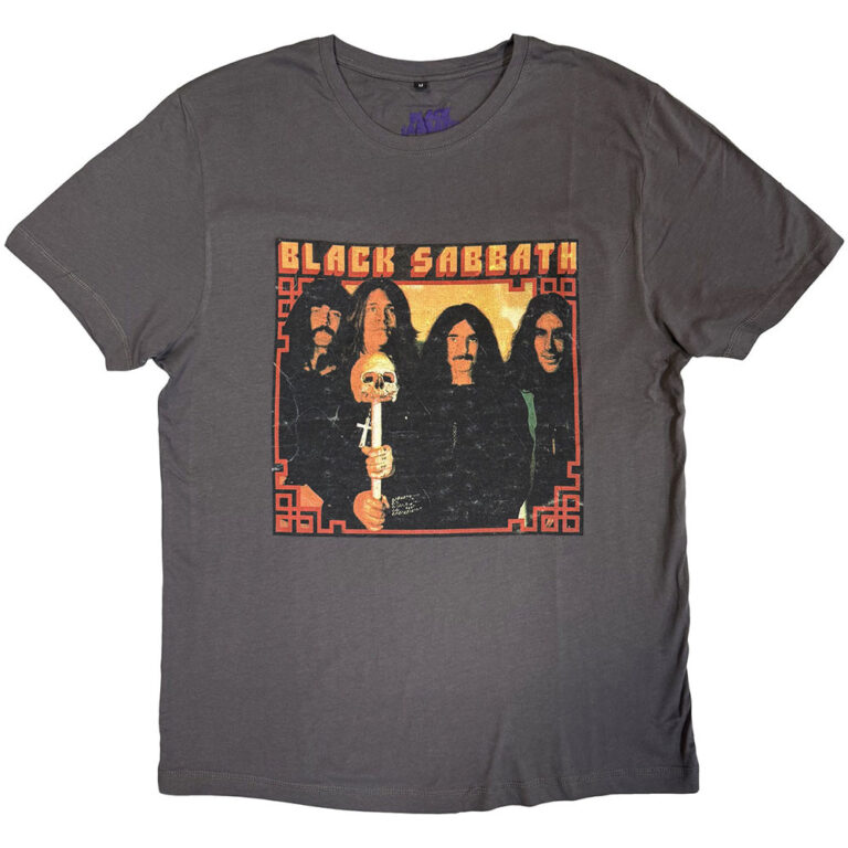 Black Sabbath Japan Photo Charcoal Grey T-Shirt