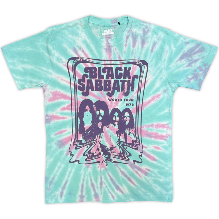 Black Sabbath World Tour ’78 Green Wash Collection T-Shirt