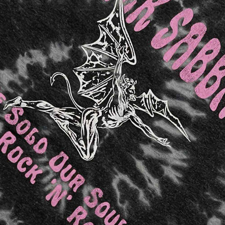 Black Sabbath We Sold Our Soul For Rock N’ Roll Black Wash Collection T-Shirt