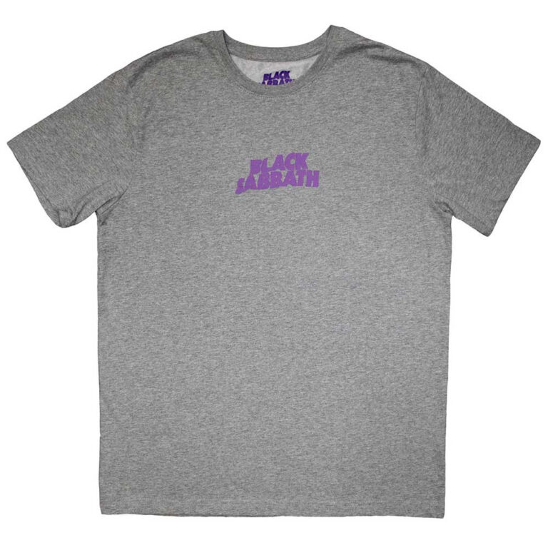 Black Sabbath Mini Wavy Logo Grey T-Shirt
