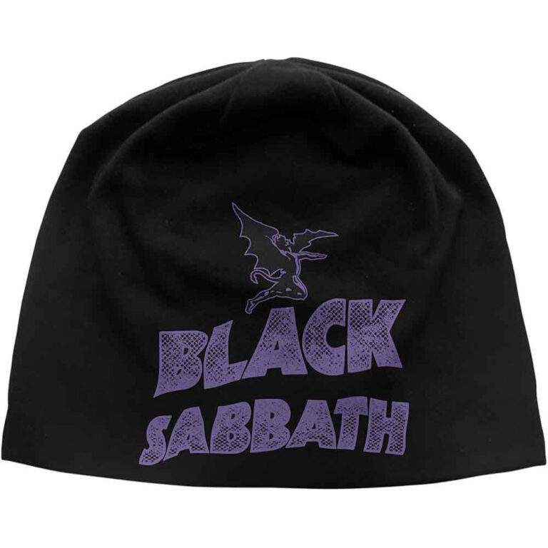 Black Sabbath Unisex Logo & Devil Black Beanie Hat