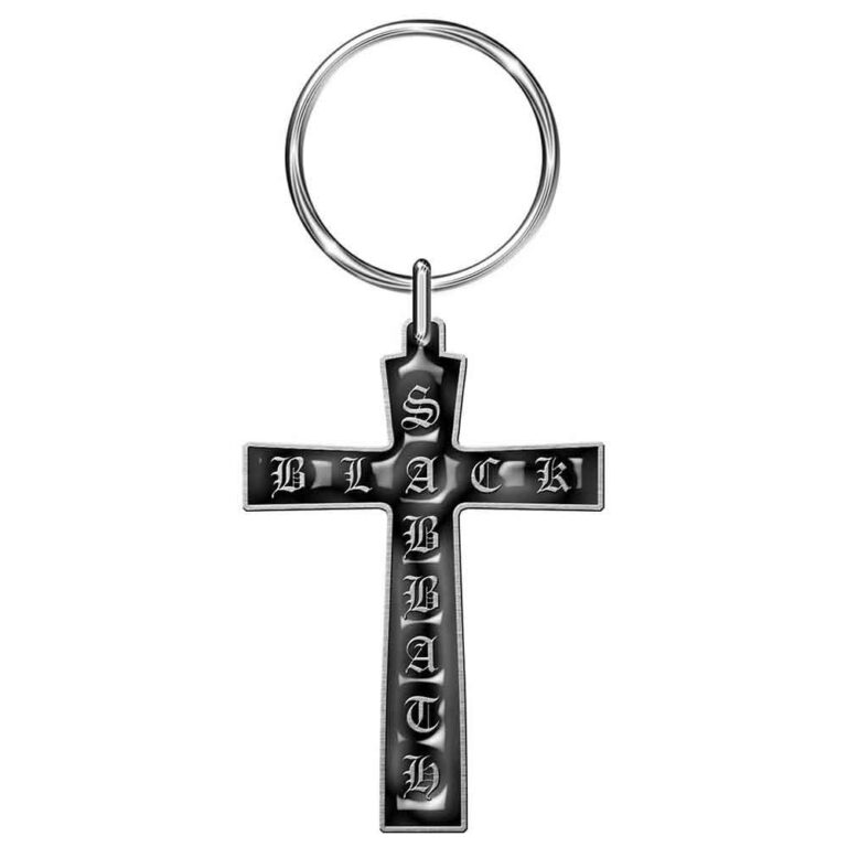 Black Sabbath Cross 2 Keychain