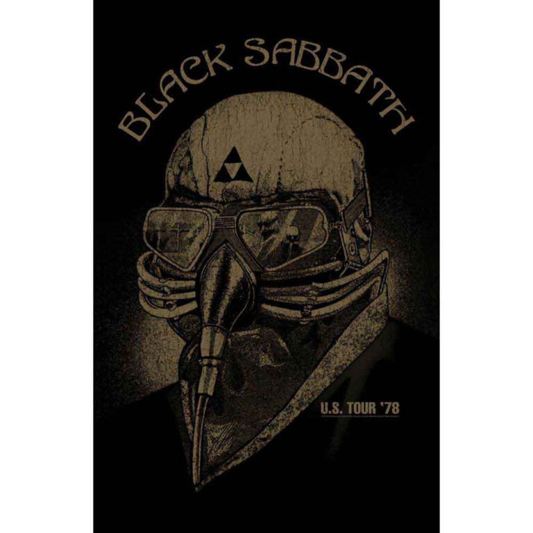 Black Sabbath Us Tour ’78 Textile Poster