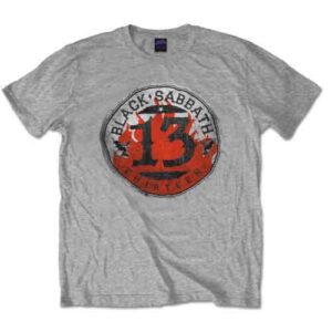 Black Sabbath 13 Flame Circle Grey T-Shirt