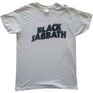 Black Sabbath Black Wavy Logo Grey T-Shirt