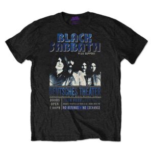 Black Sabbath Deutsches '73 Black T-Shirt