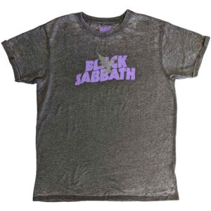 Black Sabbath Logo & Daemon Charcoal Grey T-Shirt