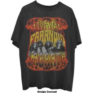 Black Sabbath Paranoid Psych Black T-Shirt