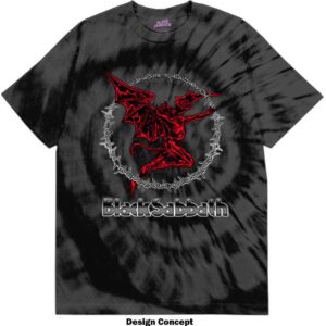 Black Sabbath Red Henry Black Wash Collection T-Shirt