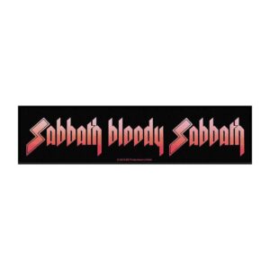 Black Sabbath Sabbath Bloody Sabbath Large Strip Patch 200mm x 50mm