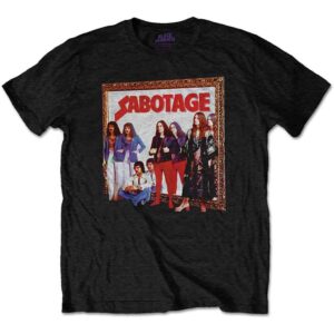 Black Sabbath Sabotage Black Back Print T-Shirt