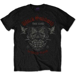 Black Sabbath The End Reading Skull Black T-Shirt