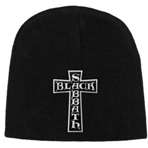 Black Sabbath Unisex Cross Logo Black Beanie Hat