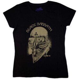 Black Sabbath US Tour 1978 Avengers Black T-Shirt
