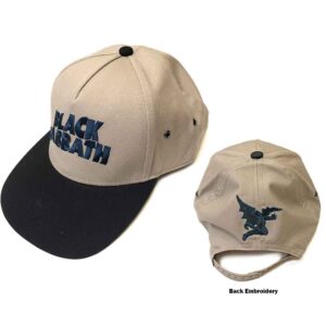 Black Sabbath Wavy Logo Black & Sand Snapback Cap