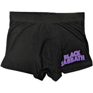 Black Sabbath Wavy Logo Black Unisex Boxers
