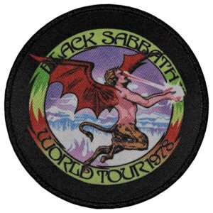 Black Sabbath World Tour 1978 Standard Printed Patch