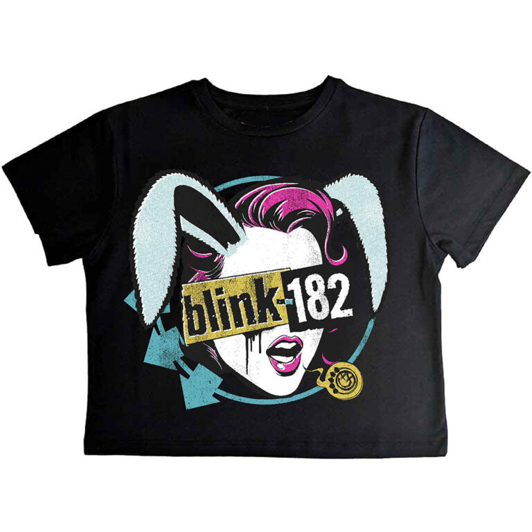 Blink-182 Blind Date Black Ladies Crop Top