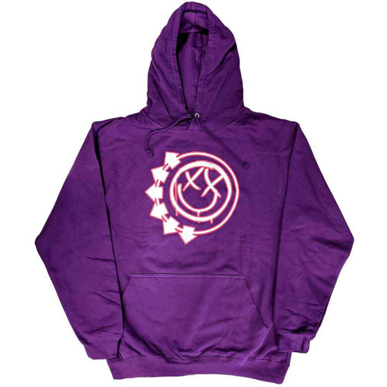 Blink-182 Six Arrow Smile Pink Pullover Hoodie