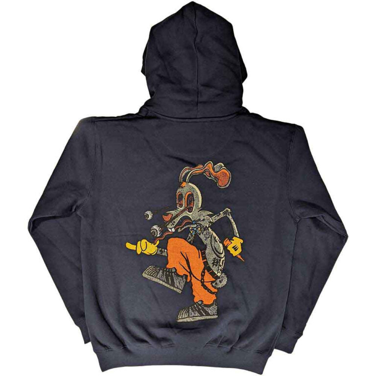 Blink-182 Roger Rabbit Navy Blue Back Print Pullover Hoodie