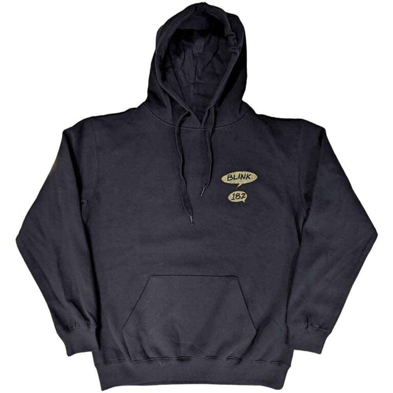 Blink-182 Roger Rabbit Navy Blue Back Print Pullover Hoodie