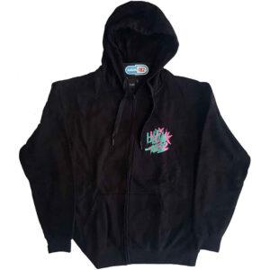 Blink-182 Double Six Arrow Smile Black Back Print Zip Hoodie