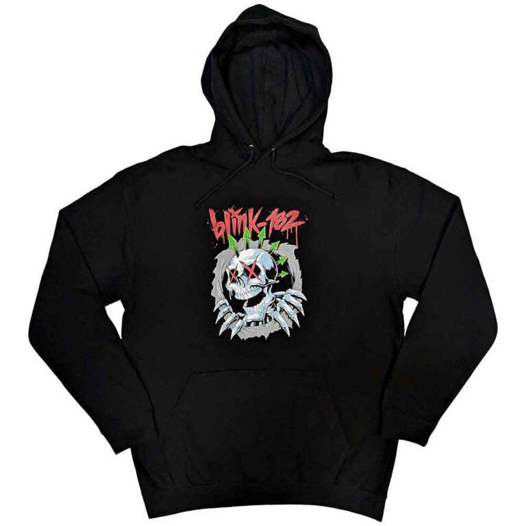 Blink-182 Six Arrow Skull Black Pullover Hoodie