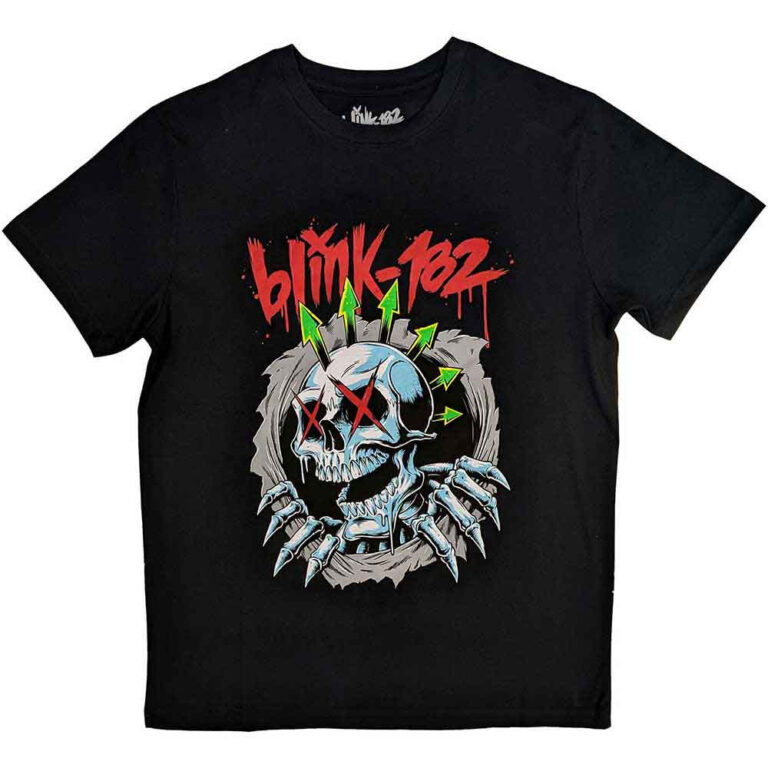 Blink-182 Six Arrow Skull Black T-Shirt