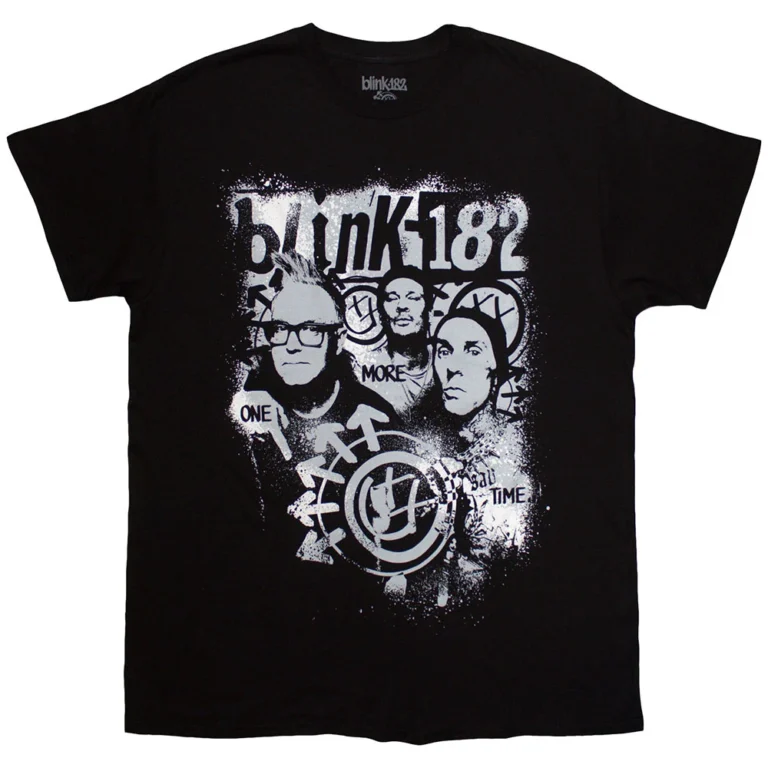 Blink-182 One More Time Spray Paint Black T-Shirt