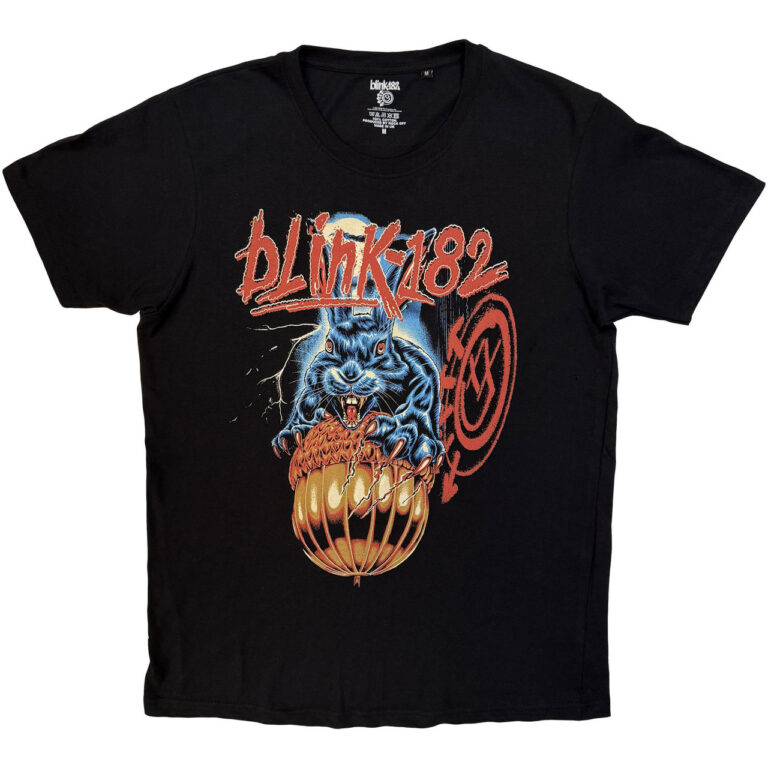 Blink-182 Acorn Rabbit Black T-Shirt