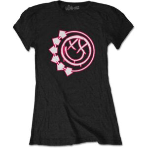 Blink-182 Six Arrow Smile Black Ladies T-Shirt