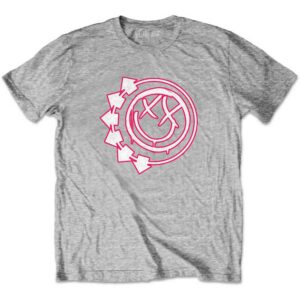 Blink-182 Six Arrow Smile Heather Grey Kids T-Shirt