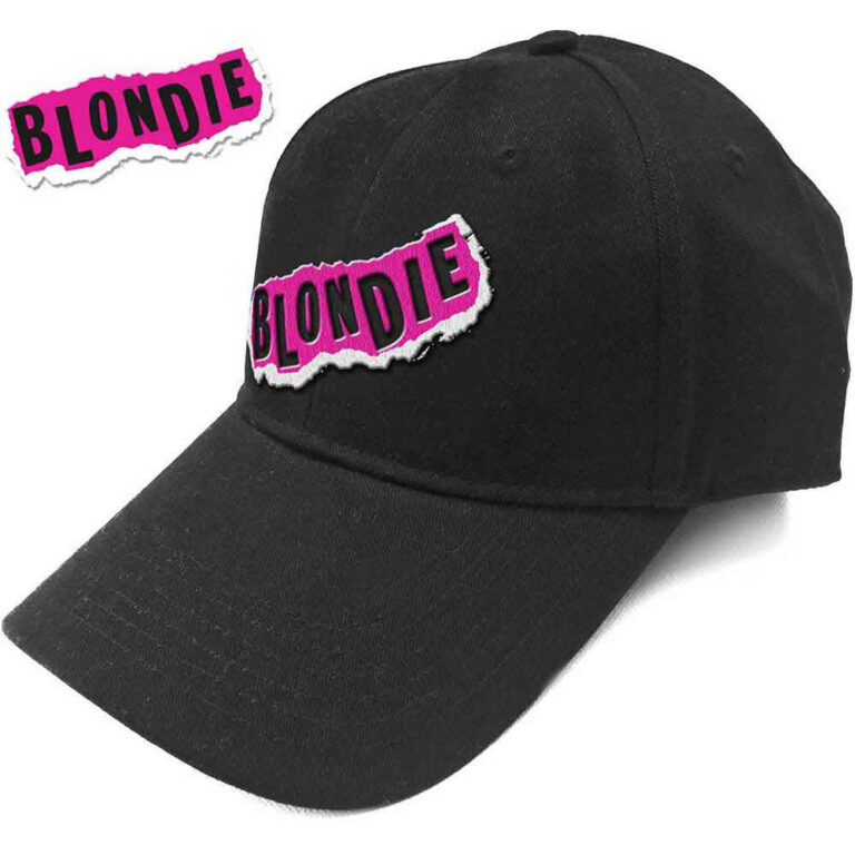 Blondie Punk Logo Black Baseball Cap