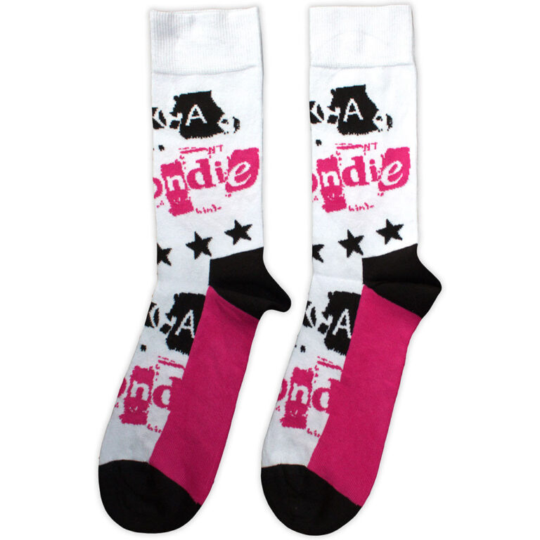 Blondie Unisex AKA White UK Size 7 – 11 Socks