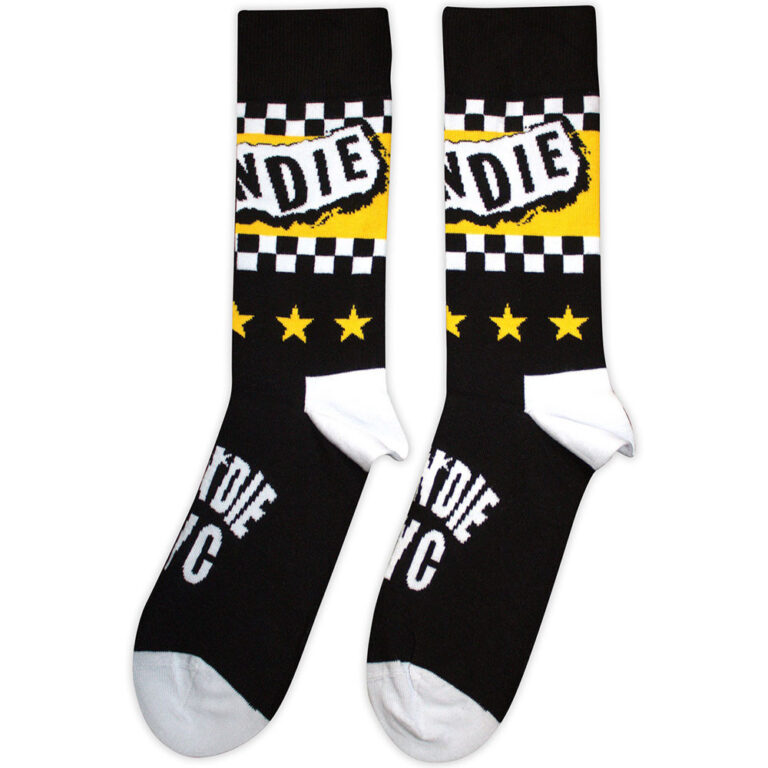 Blondie Unisex NYC Logo Black UK Size 7 – 11 Socks