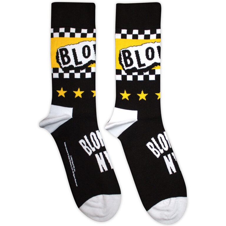 Blondie Unisex NYC Logo Black UK Size 7 – 11 Socks