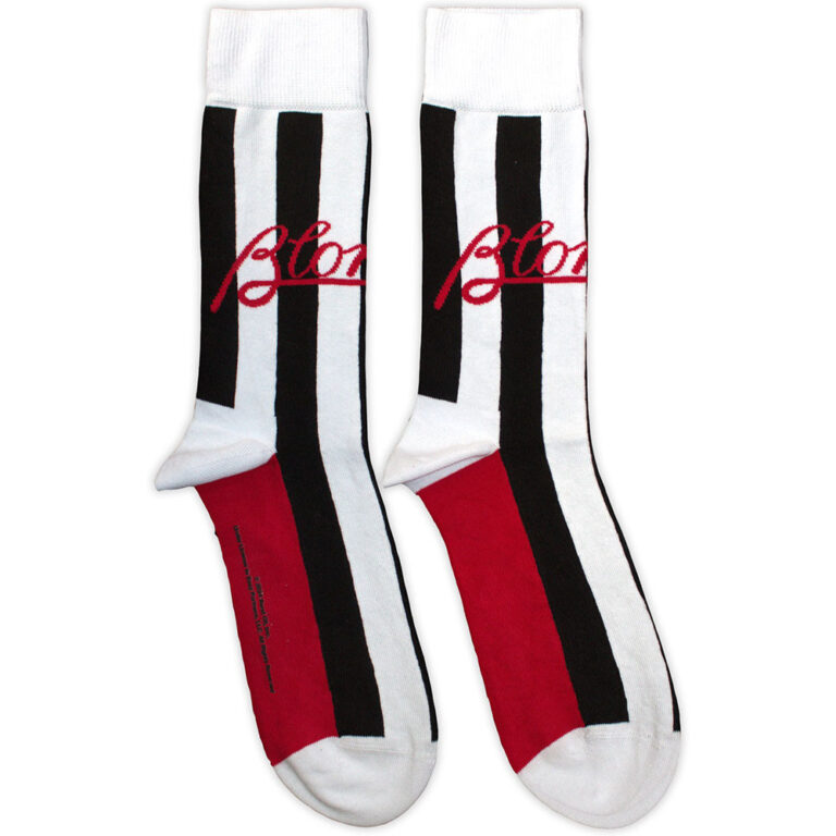 Blondie Unisex Parallel Lines White UK Size 7 – 11 Socks