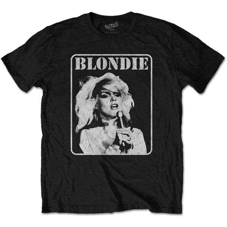 Blondie Presente Poster Black T-Shirt
