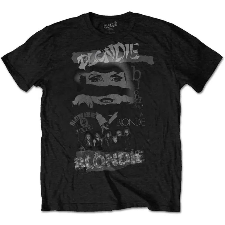 Blondie Mash Up Black T-Shirt